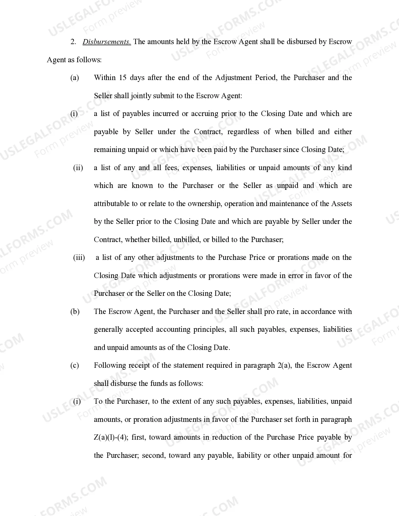 Preview Escrow Agreement between Limited Partnerships