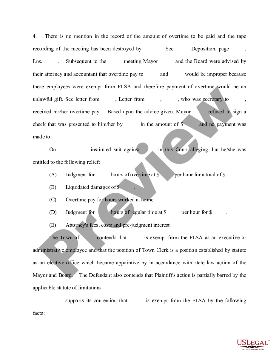page 2 Memorandum in Support of Motion for Summary Judgment by Defendant preview