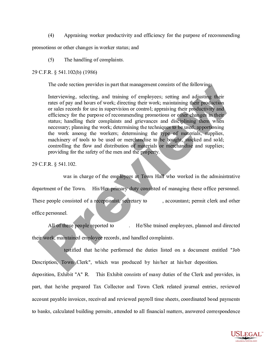 page 7 Memorandum in Support of Motion for Summary Judgment by Defendant preview