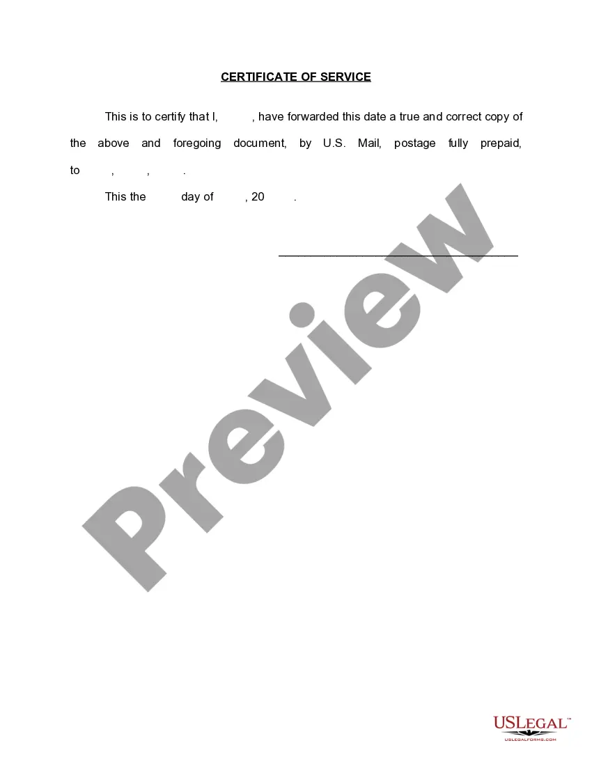 Preview Report of Guardian Ad Litem