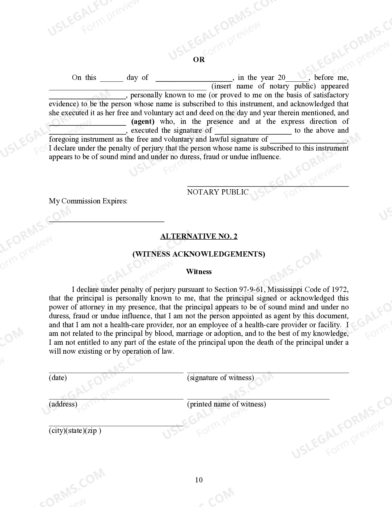 Preview Advance Health Care Directive