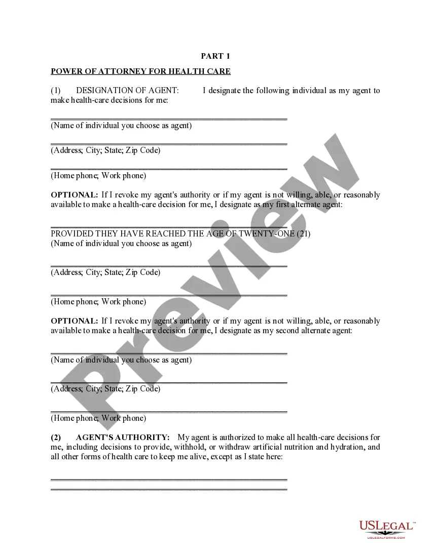 Preview Advance Healthcare Directive