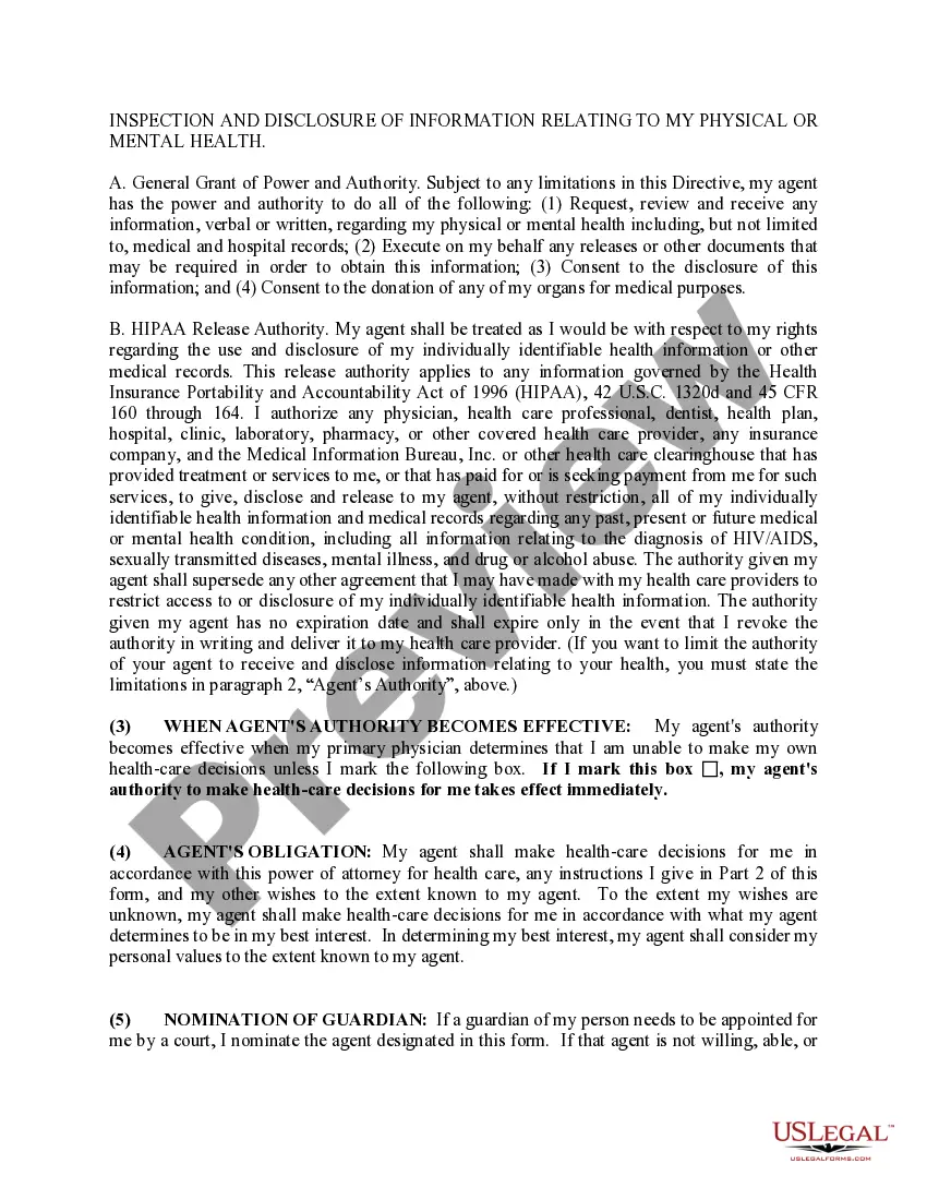 Preview Advance Healthcare Directive