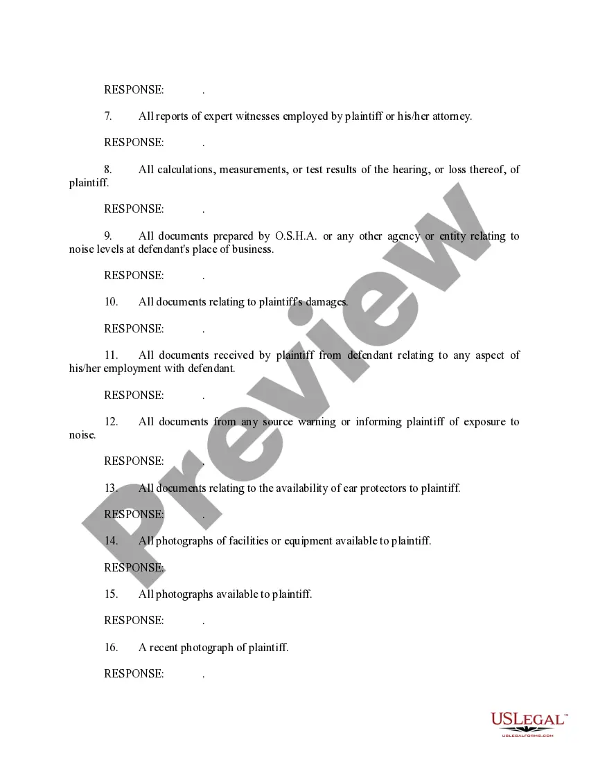 Preview Responses To Defendant's First Request For Production To Plaintiff