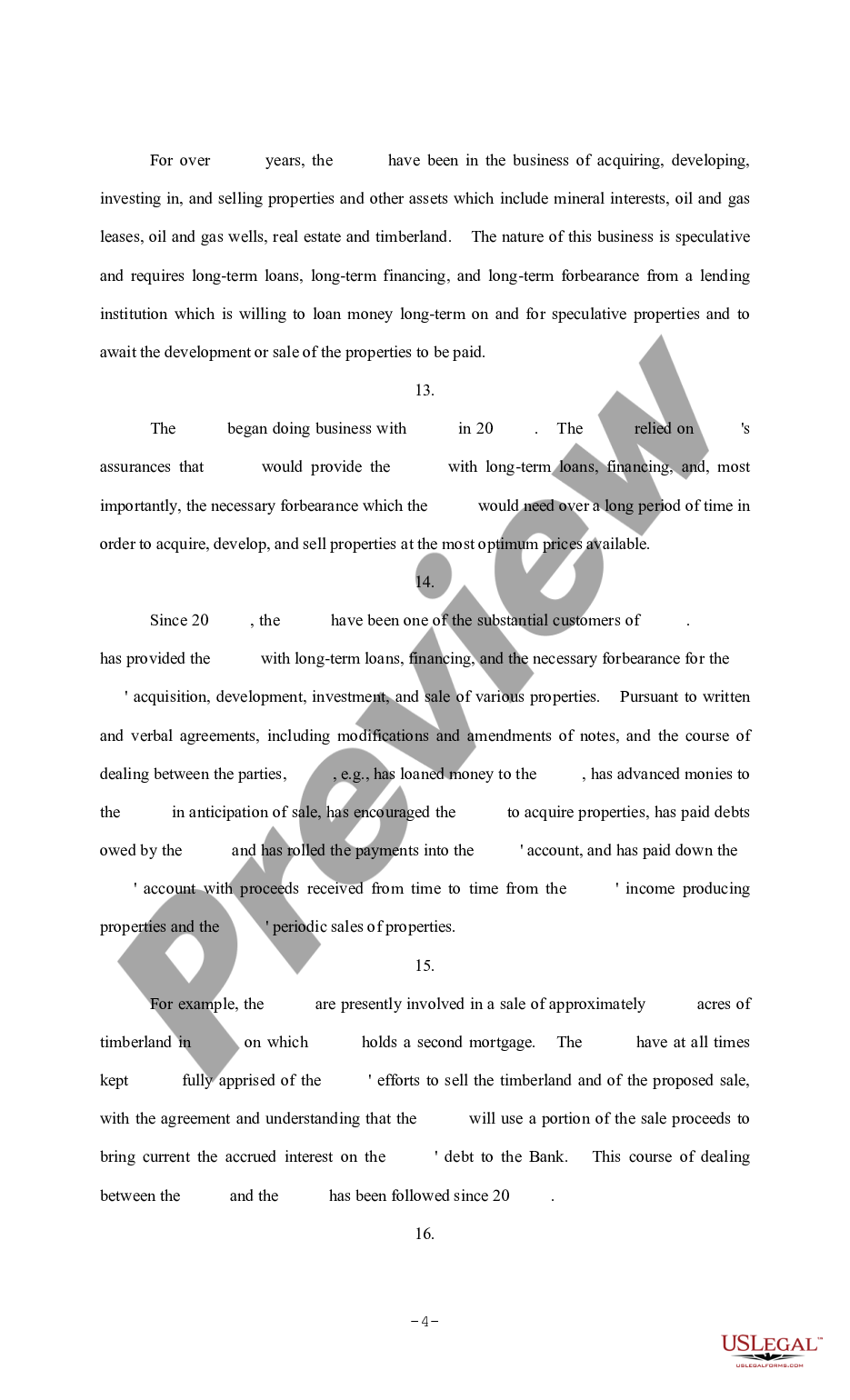 page 3 Complaint for Injunctive Relief, Breach of Contract and Fiduciary Duty preview