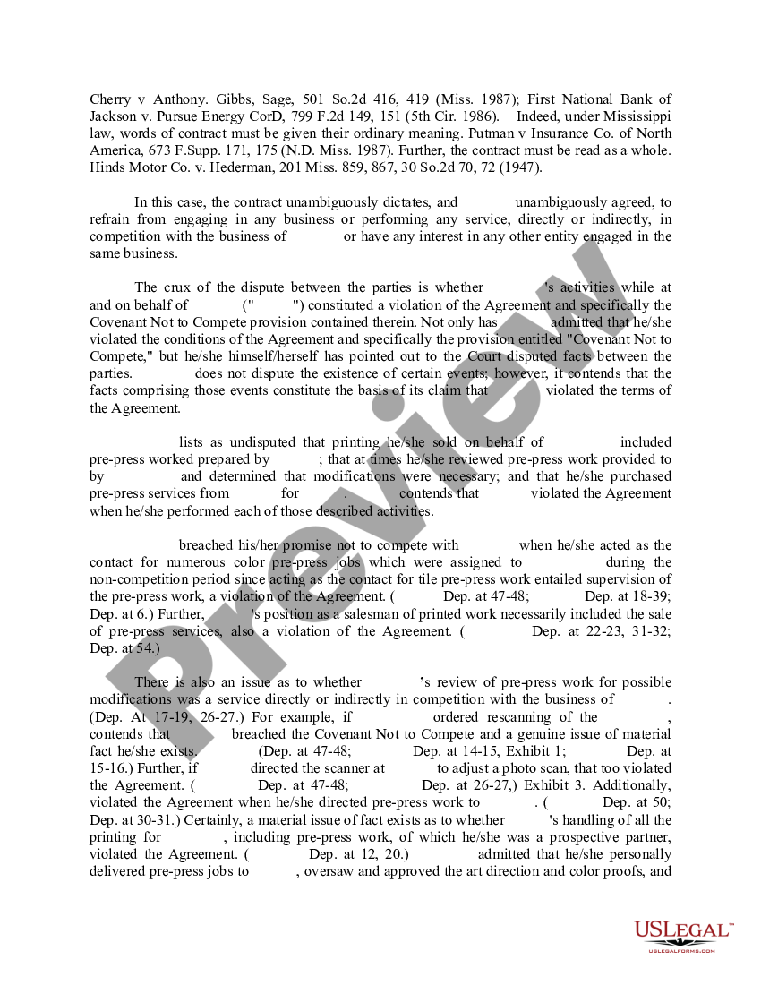 page 2 Brief in Opposition to Motion for Summary Judgment preview