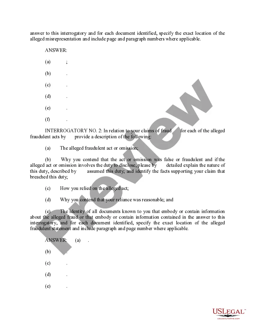 Preview Answer to Discovery