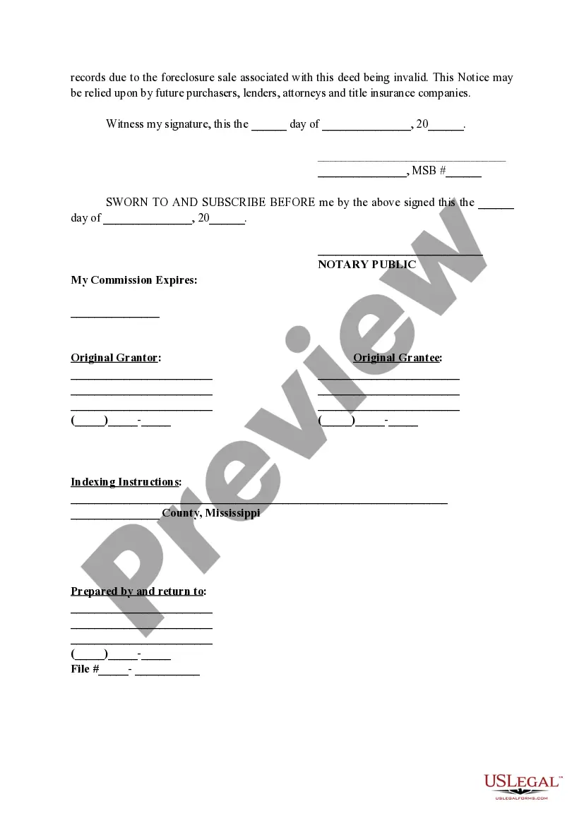 Preview Trustee's Notice of Recission - Deed of Rescission
