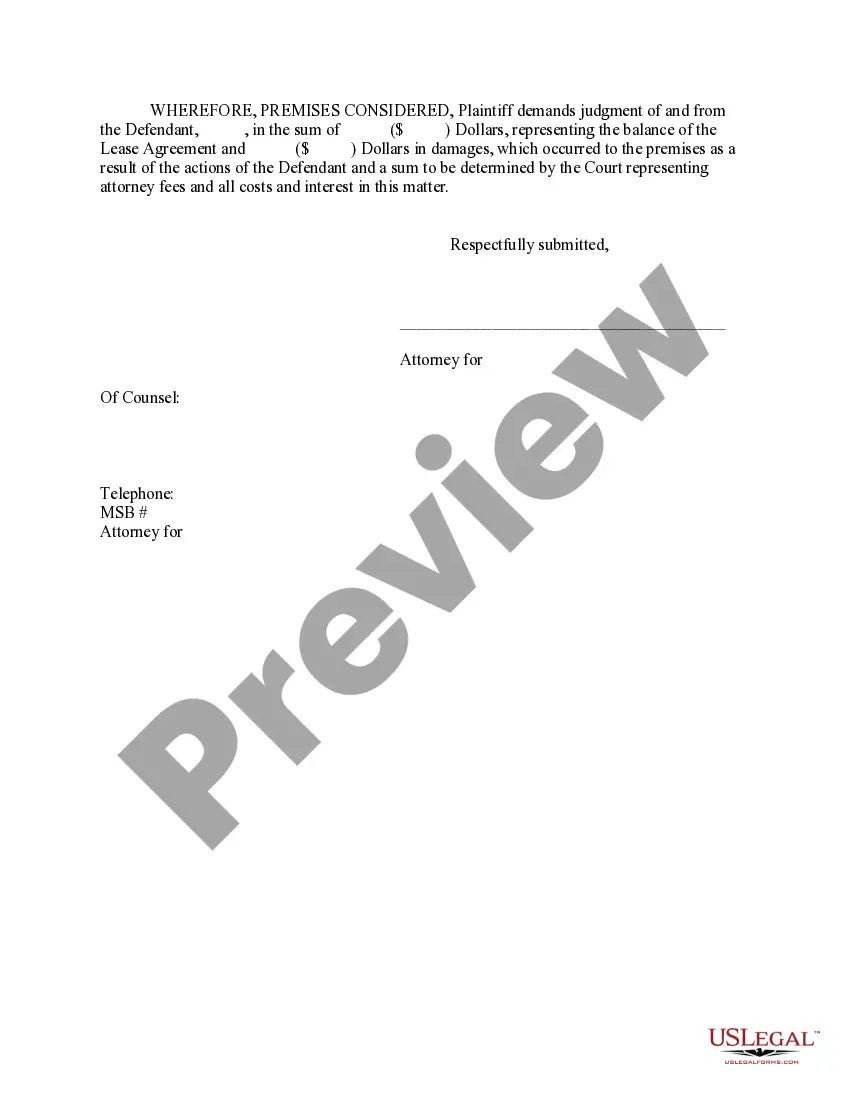 Get Sample Complaint Preview Sample Complaint