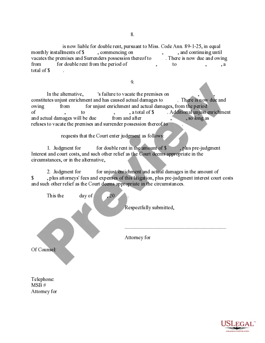 Preview A01 Complaint