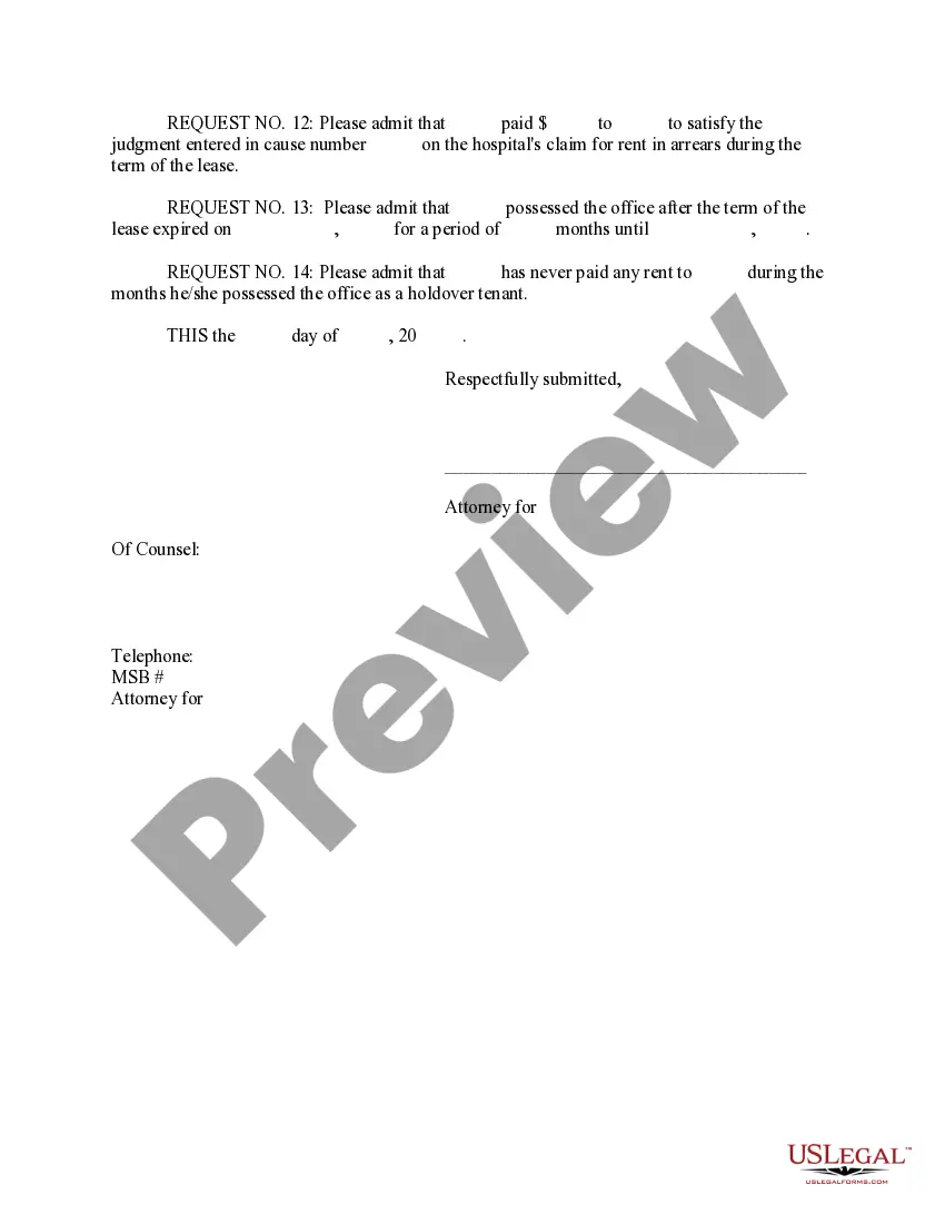 Preview A02 Request for Admissions