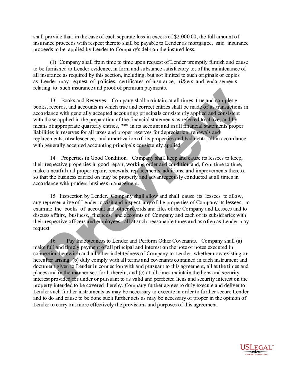 page 6 Loan Agreement preview