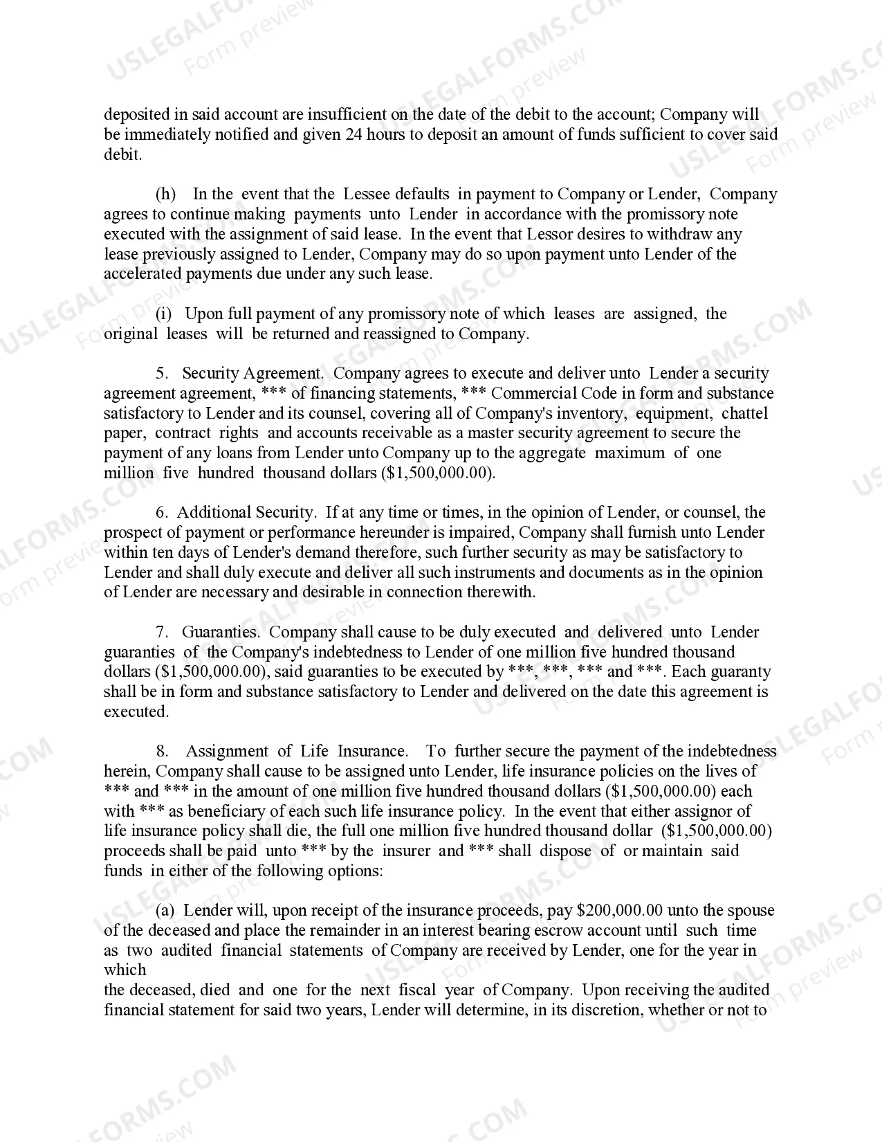 Preview Loan Agreement