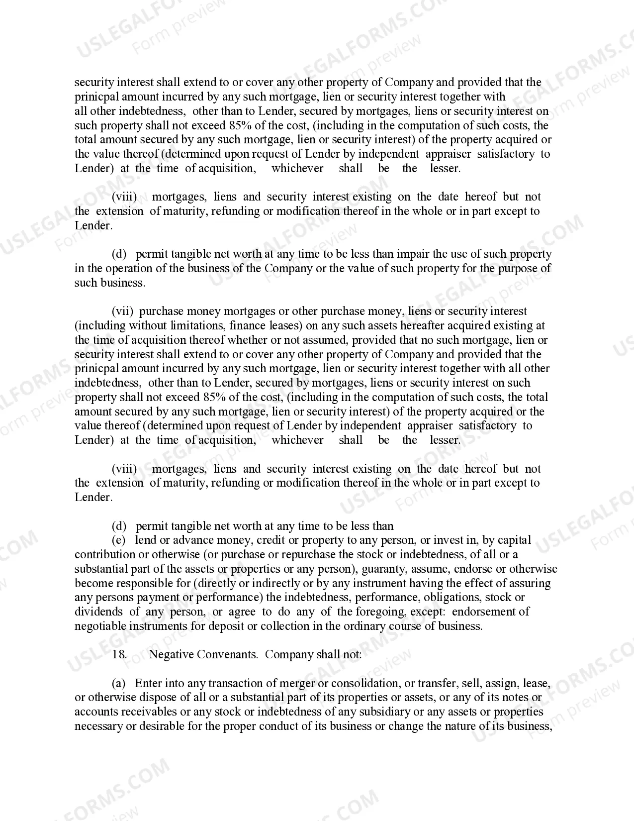 Preview Loan Agreement