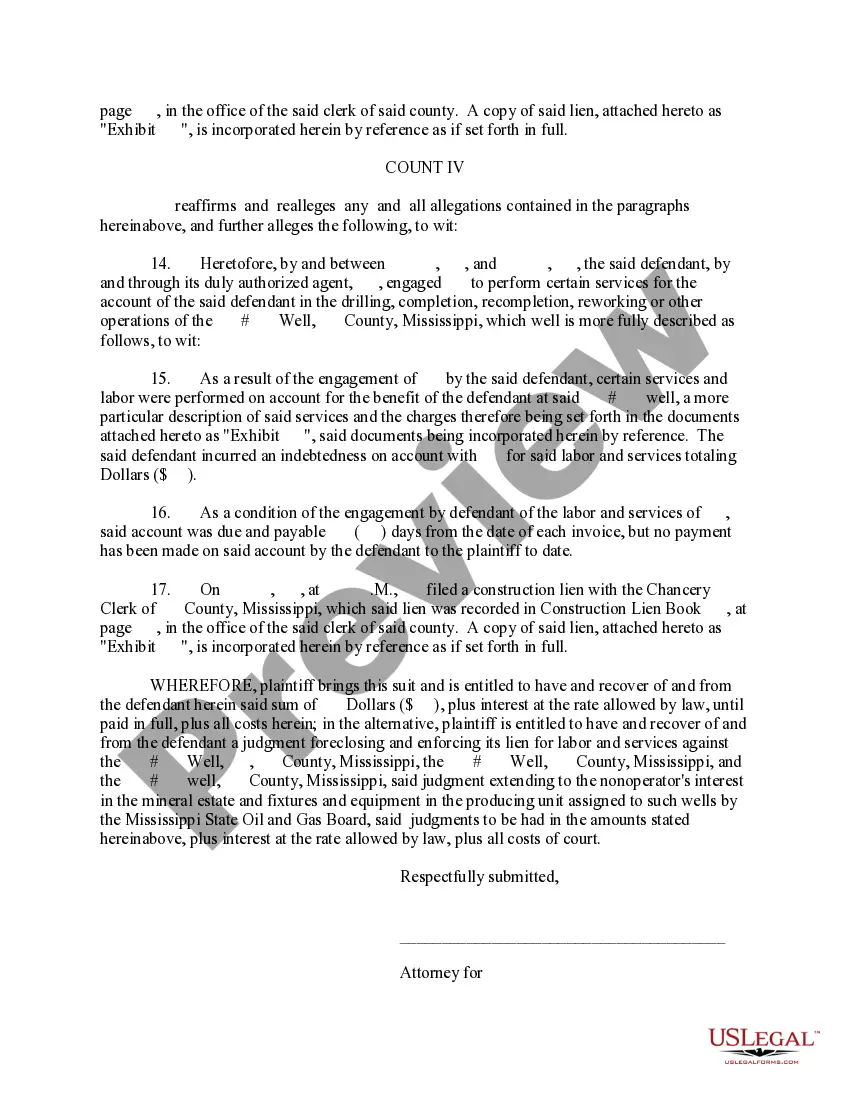 Preview A01 Complaint