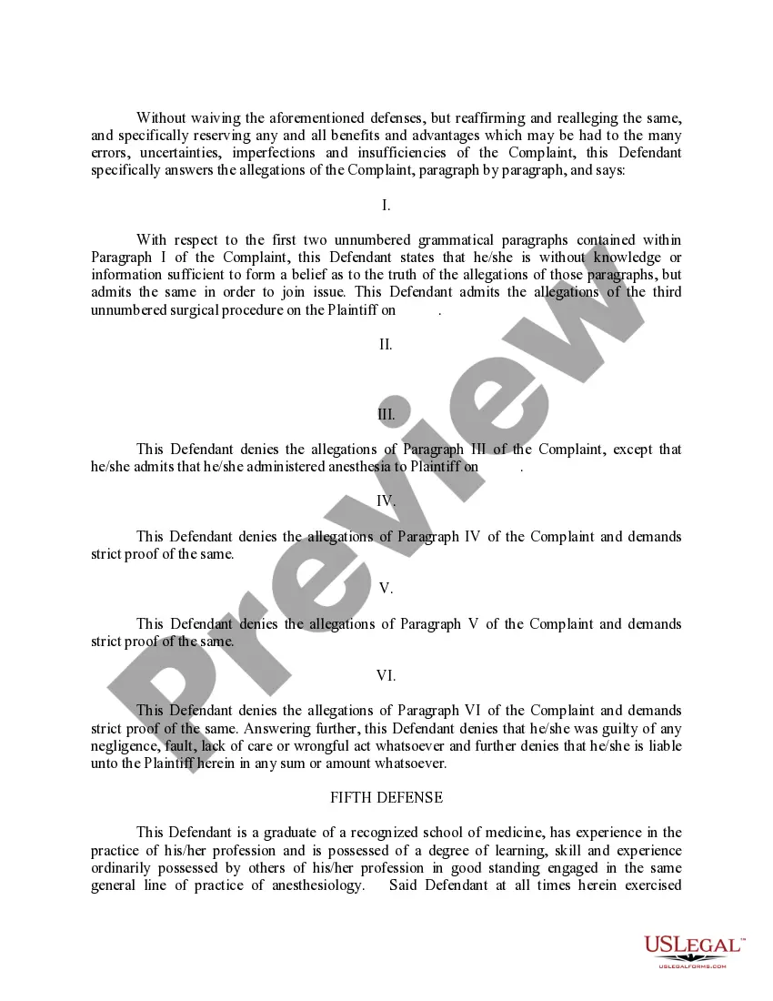 Preview Separate Answer