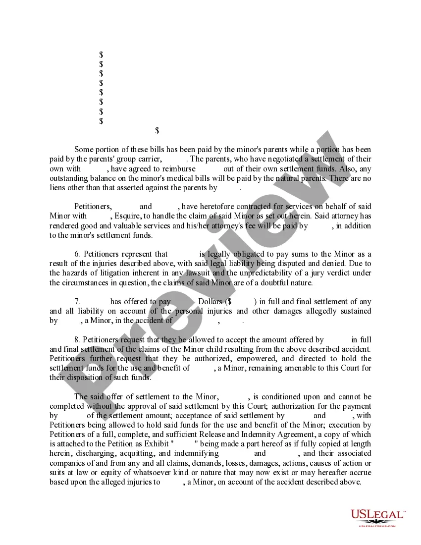 Preview Decree Granting Authority to Compromise and Settle Claim of Minor without Guardianship