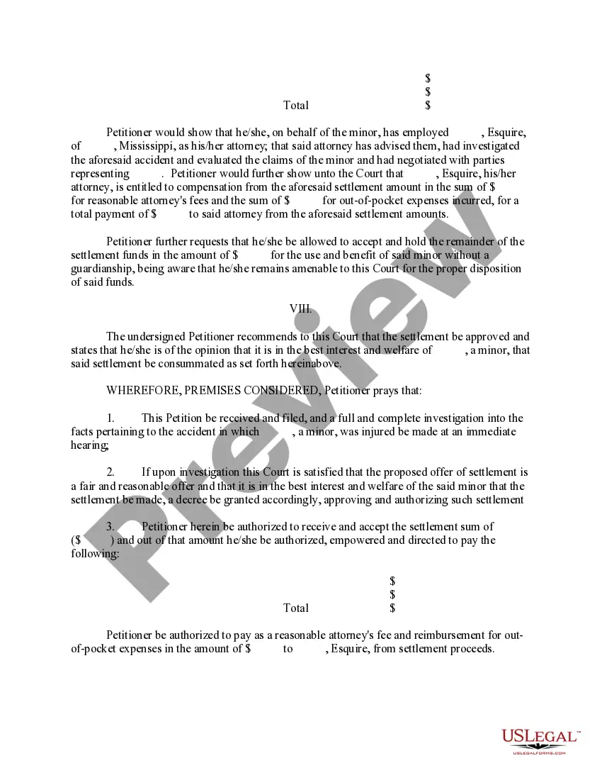Get Complaint to Compromise and Settle Claim of Minor without Guardianship Preview Complaint to Compromise and Settle Claim of Minor without Guardianship