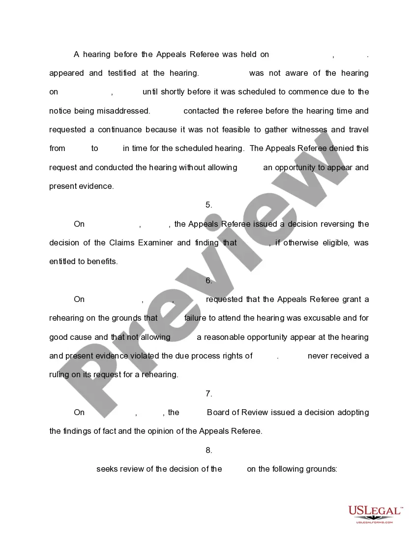 Preview Petition for Review of MESC Finding