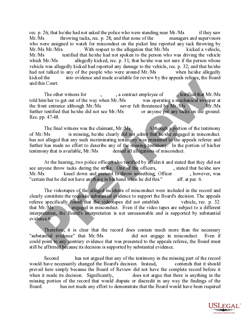 Preview Memorandum in Opposition to Appellant's Motion for Summary Judgment