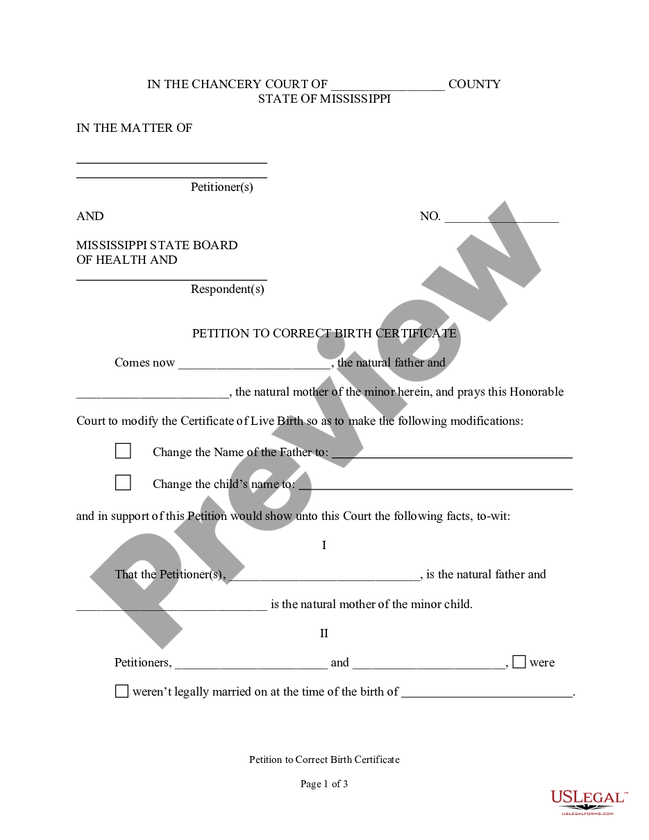 page 8 Birth Certificate Modification Package preview