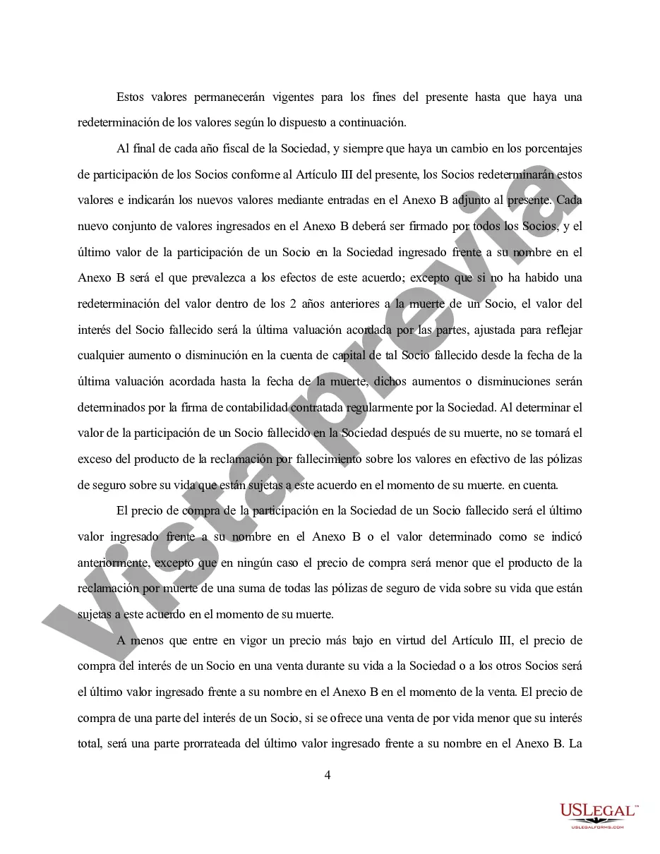 Preview Acuerdo de compra - venta Interés de sociedad