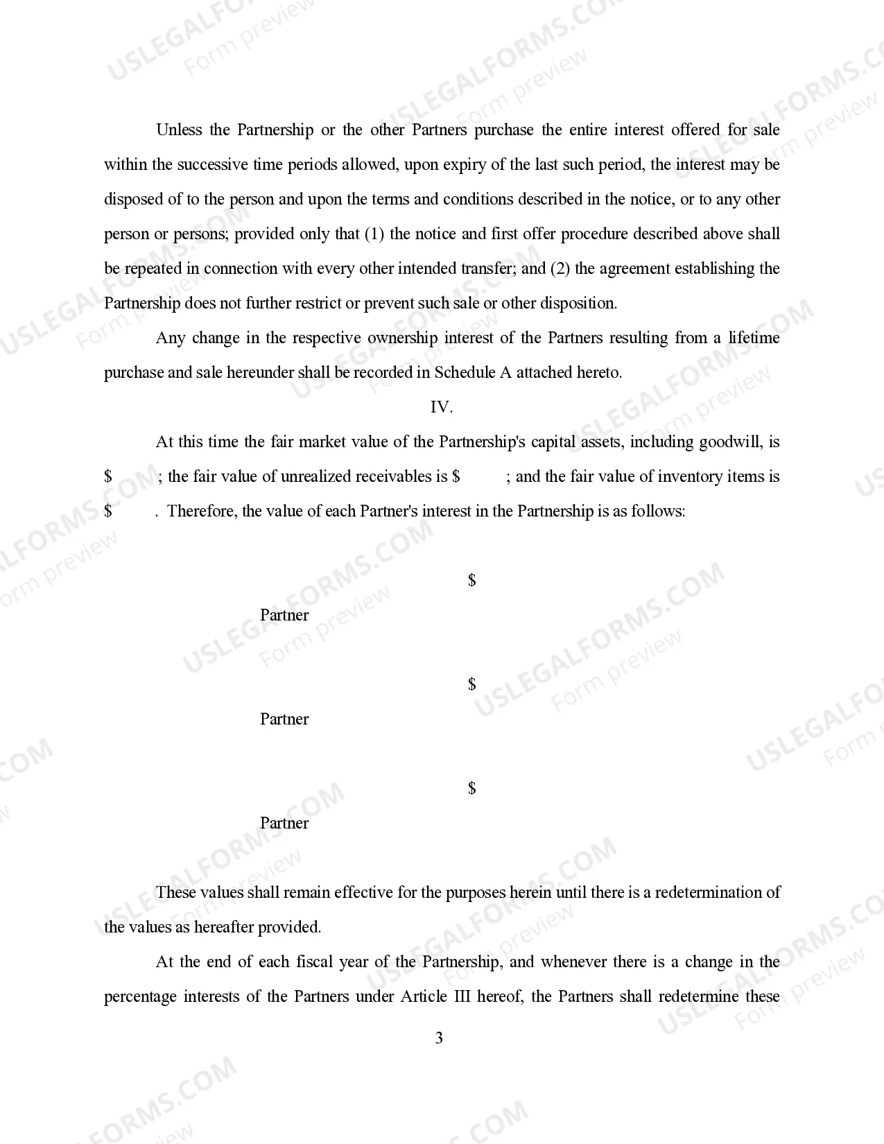 Preview Buy - Sell Agreement Partnership Interest
