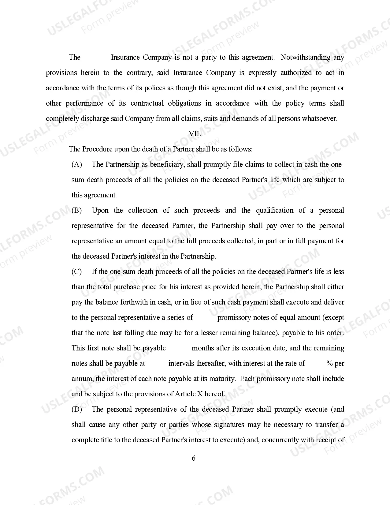 Preview Buy - Sell Agreement Partnership Interest