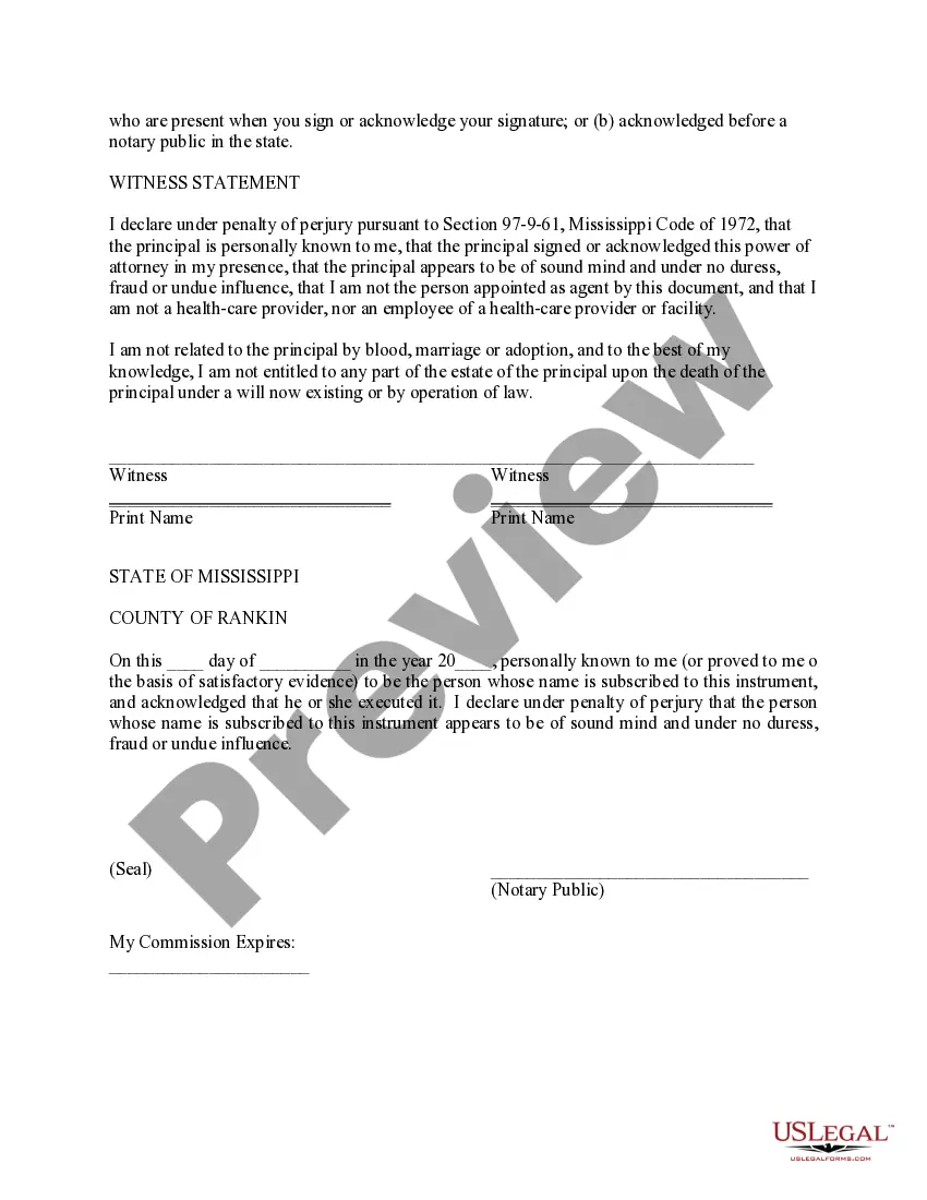 Preview Power of Attorney for Healthcare