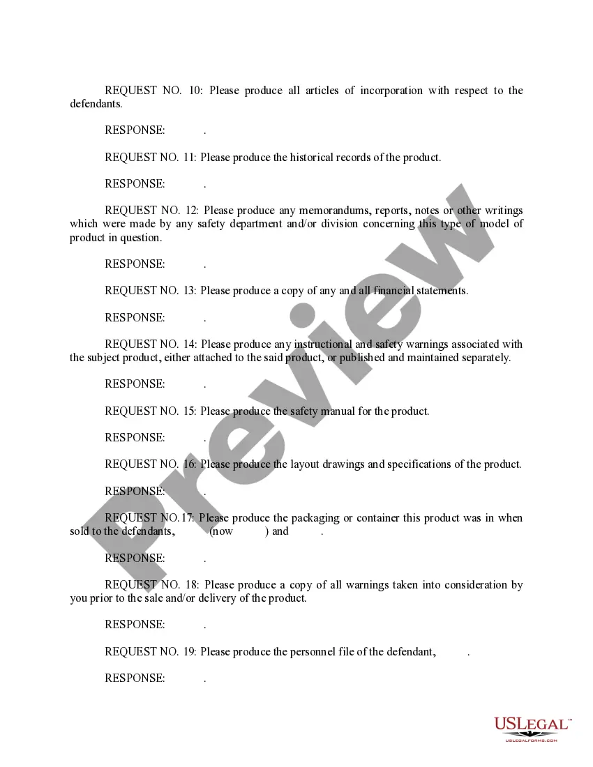 Preview Defendant's Response to Interrogatories