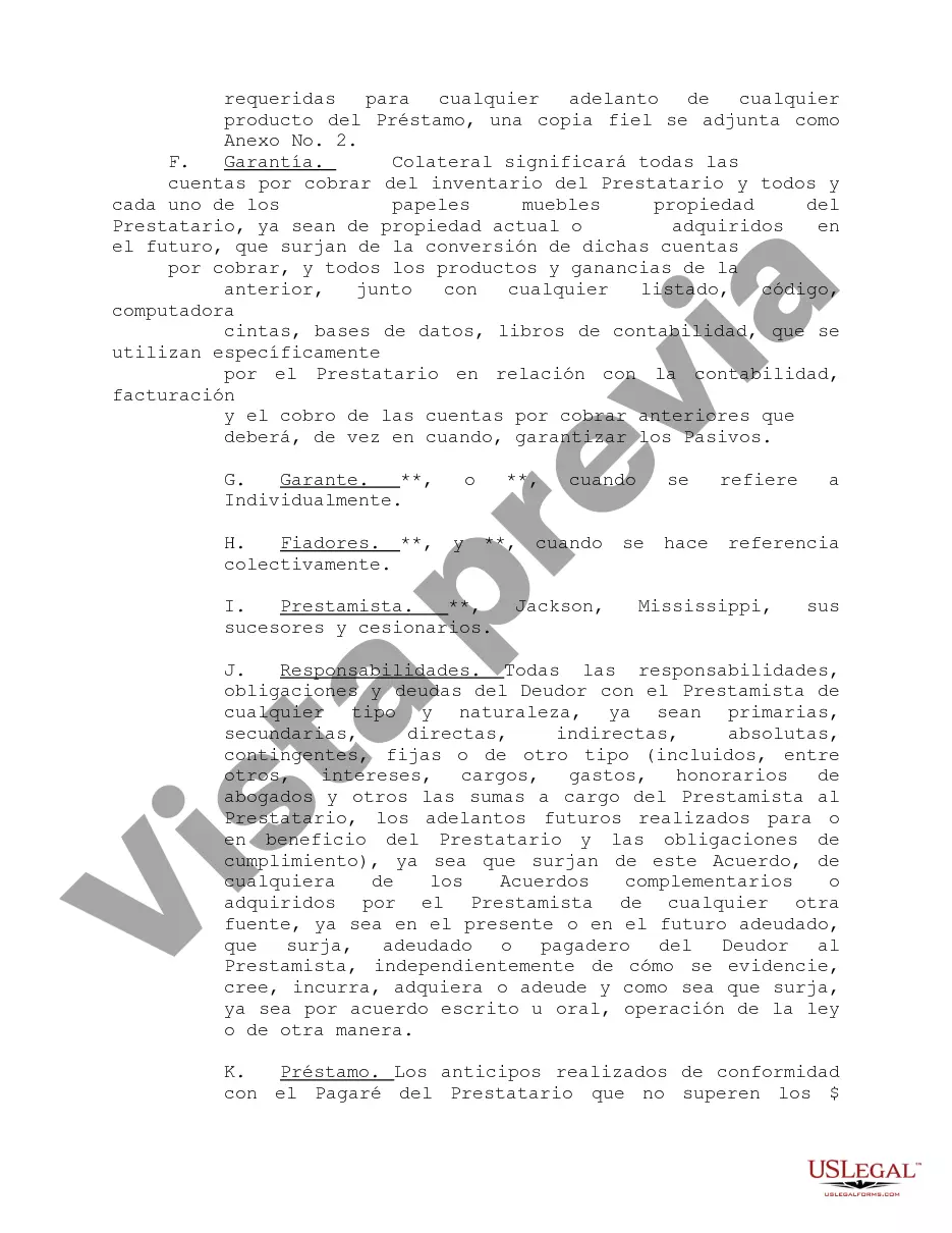 Preview Pagaré Maestro Revolvente