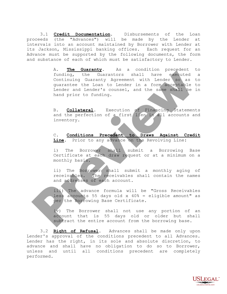 page 9 Master Revolving Promissory Note preview