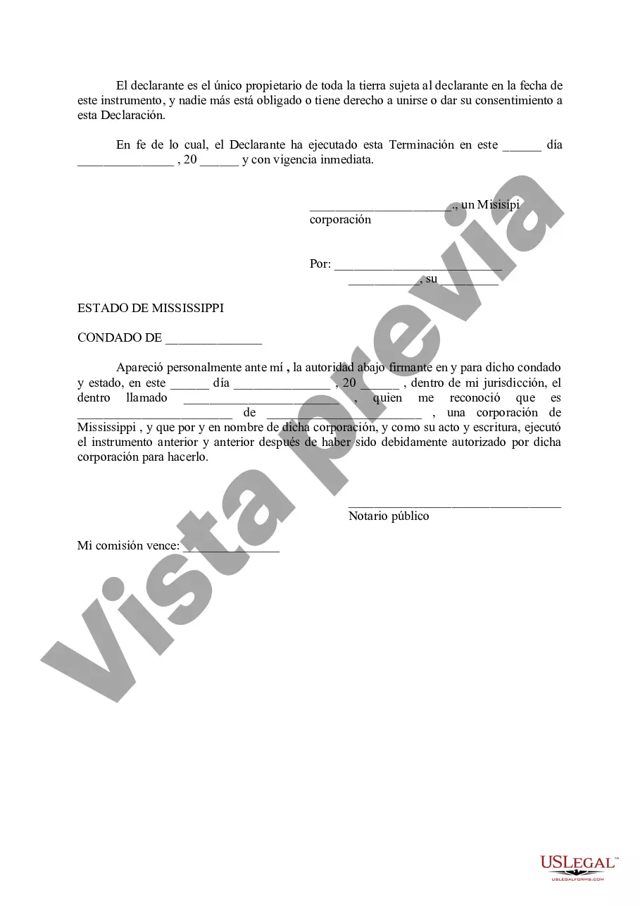 Preview Terminación de las Condiciones de Declaración de Pactos