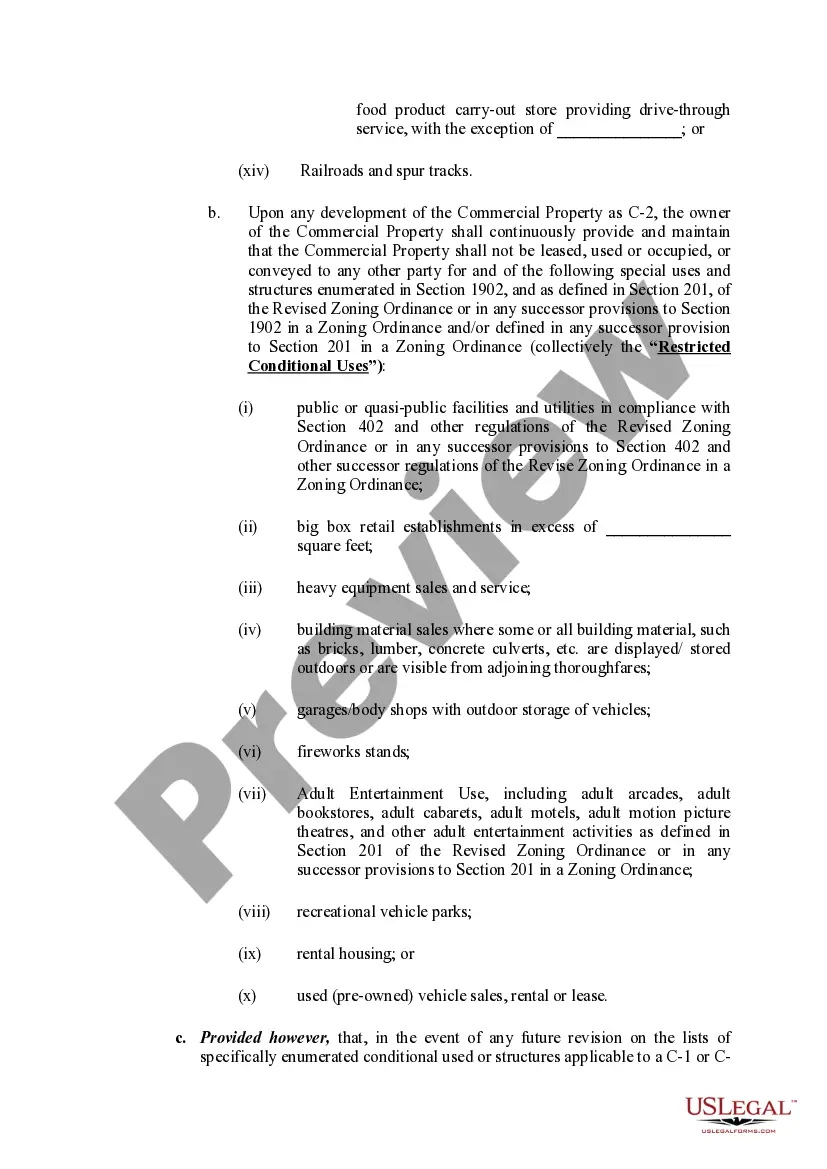 Preview Declaration of Restrictions