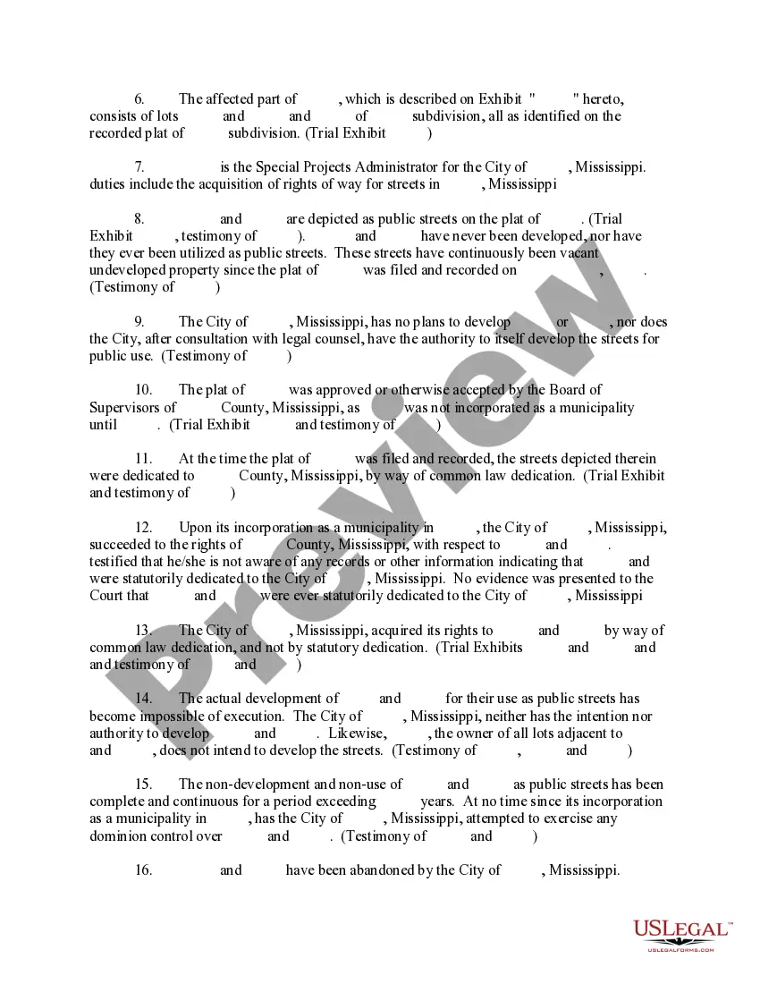 Preview Judgment Vacating Plat in Part, Removing Protective Covenants in Part, and Granting Other Relief