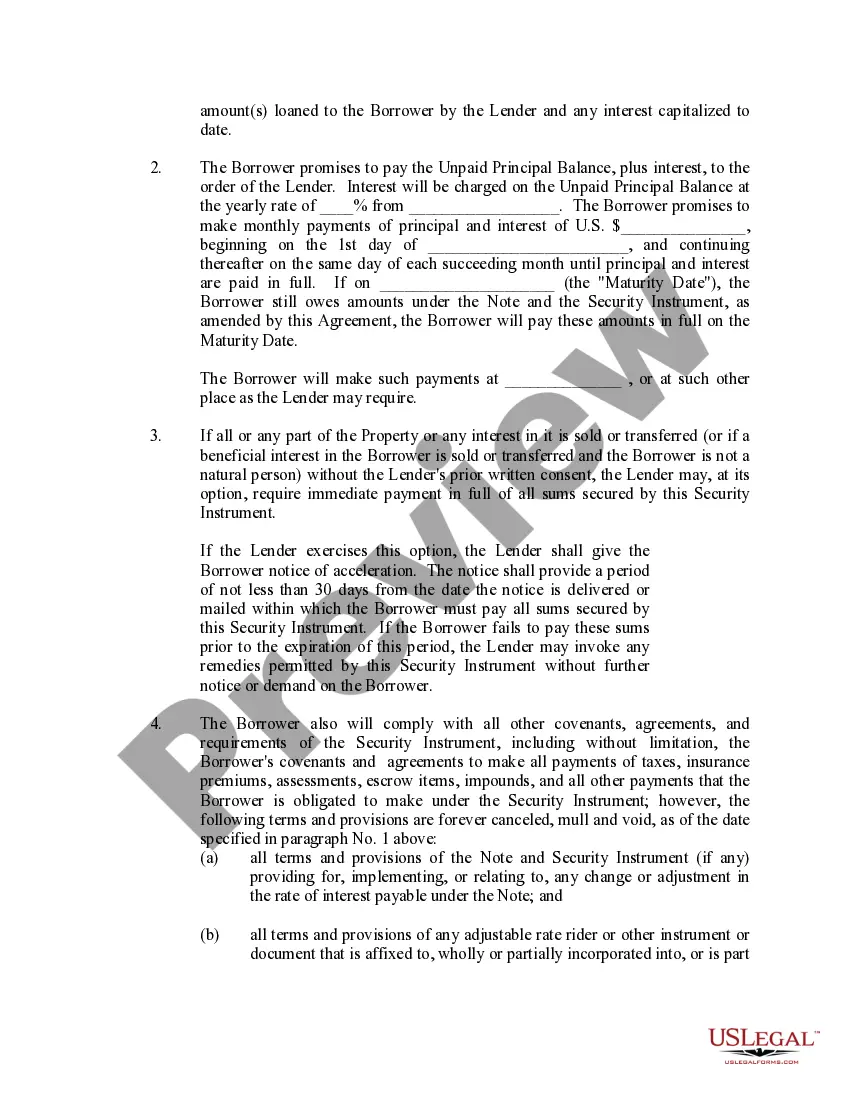 Get Loan Modification Agreement Preview Loan Modification Agreement