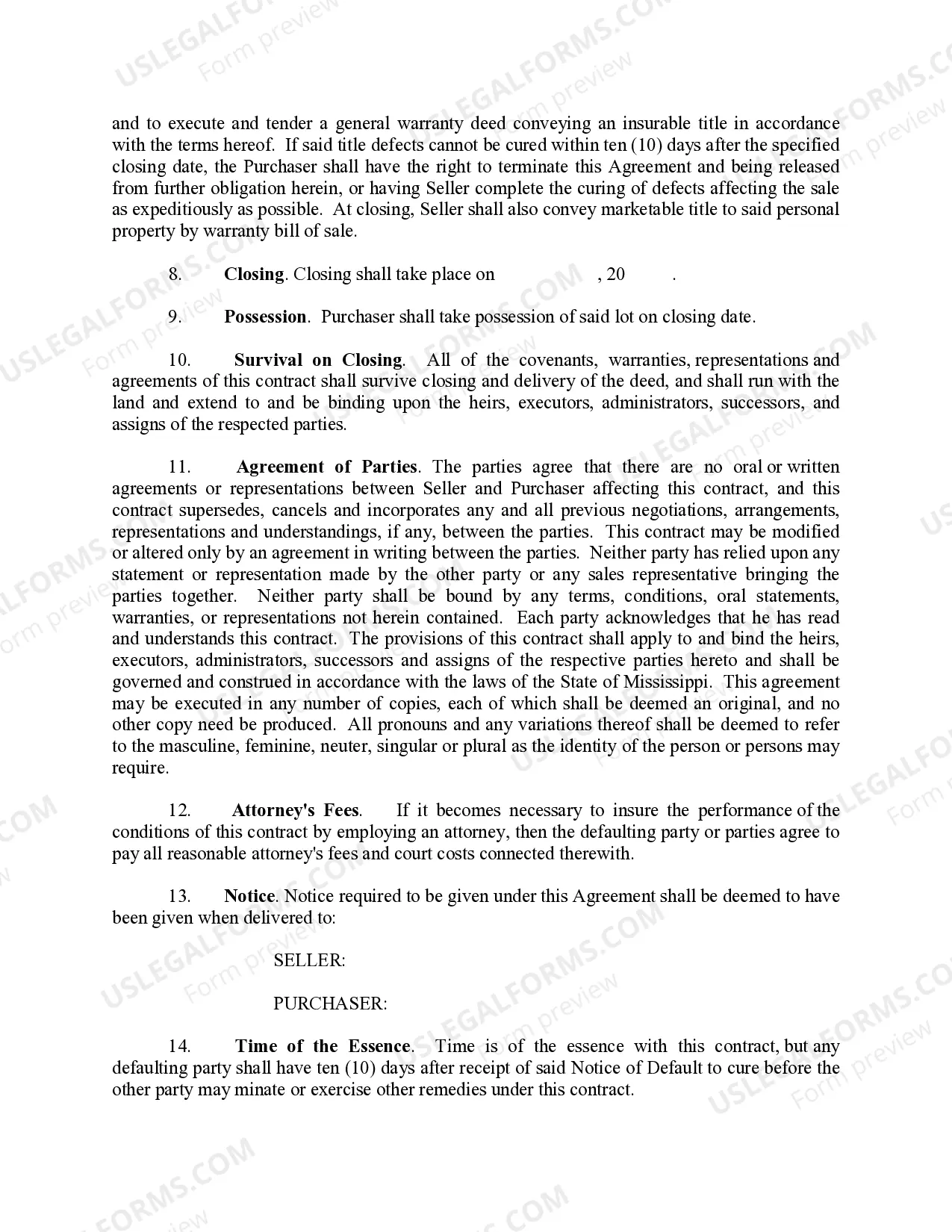 Preview Sale and Purchase Agreement