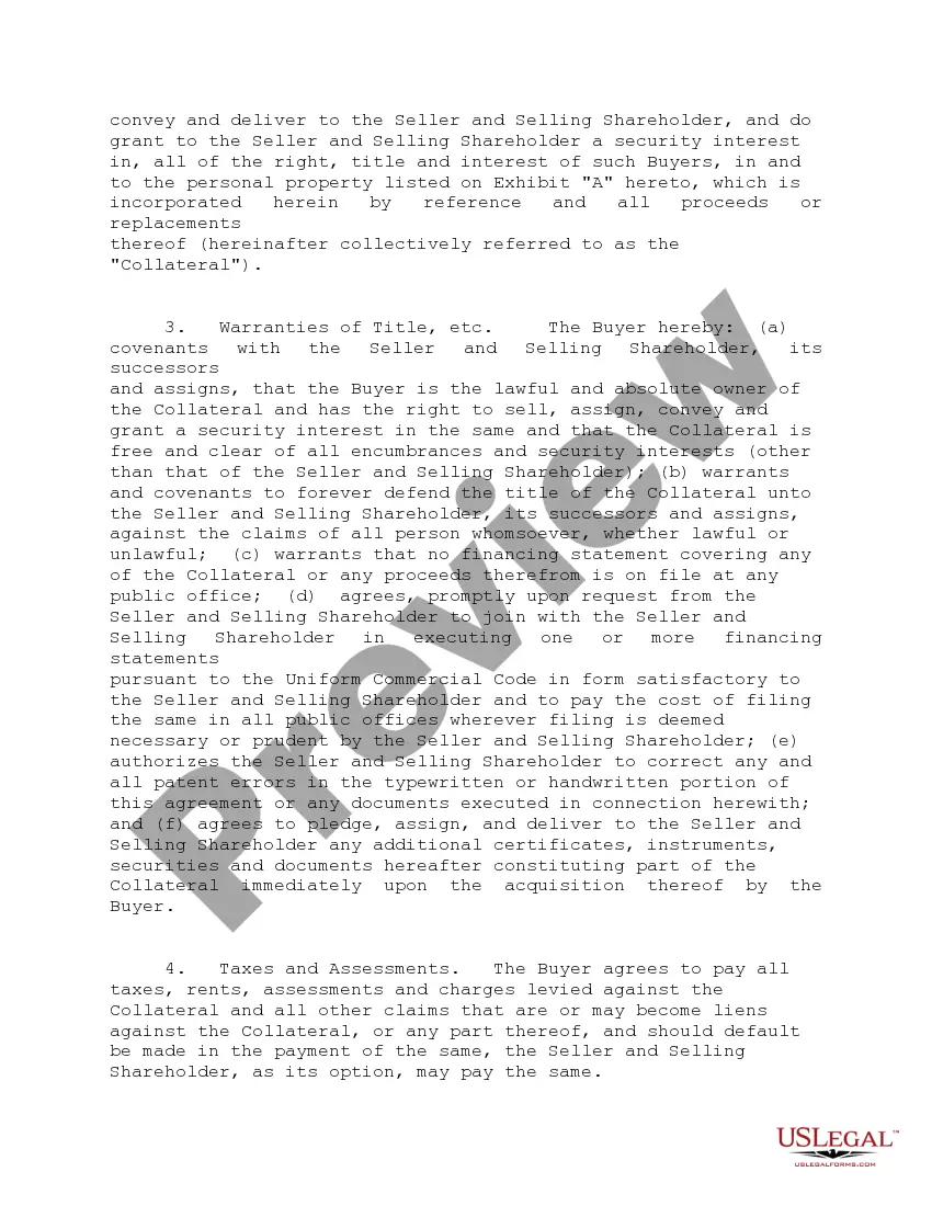 Get Security Agreement - Personal Property in Connection With Asset Purchase Agreement Preview Security Agreement - Personal Property in Connection With Asset Purchase Agreement