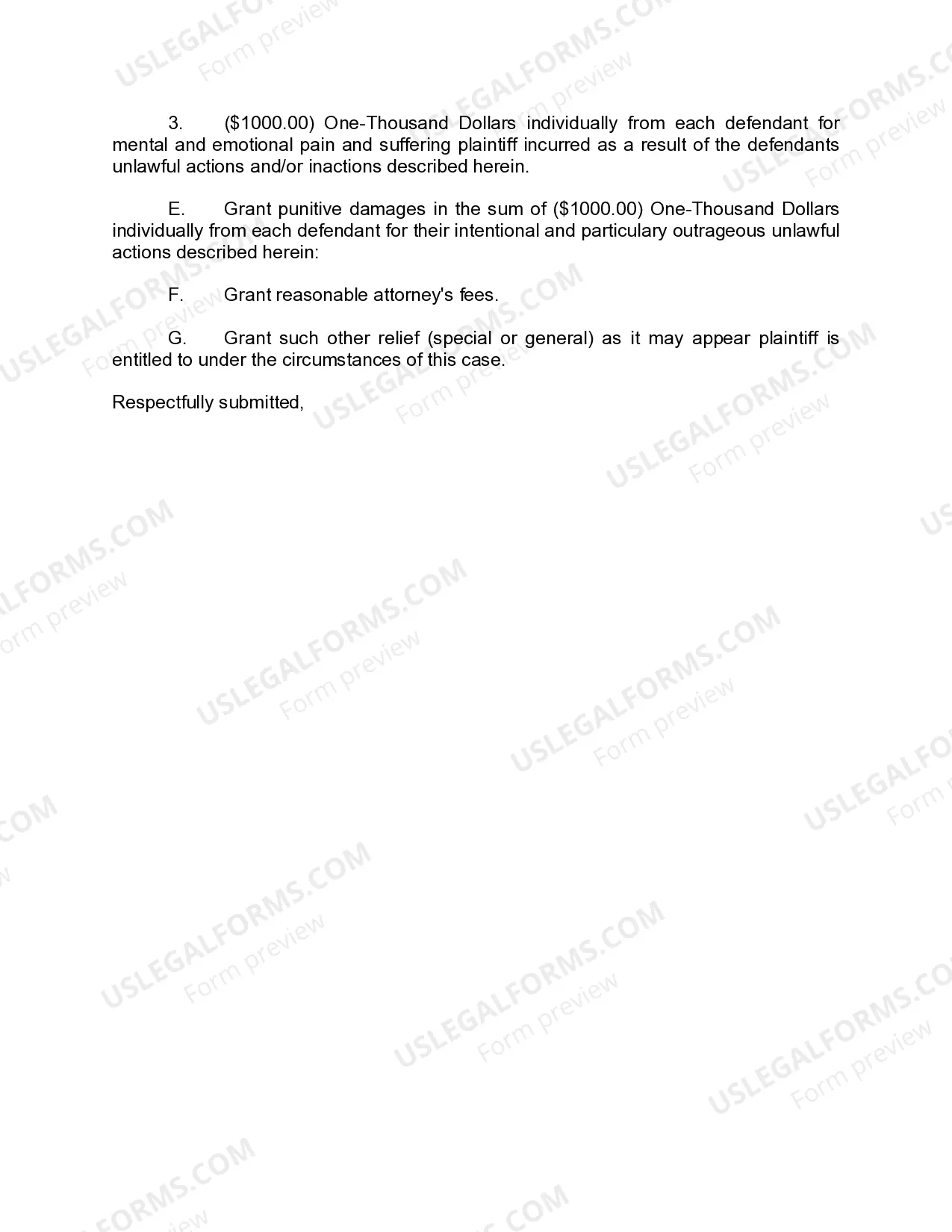 Preview A02 Amended Civil Rights Complaint