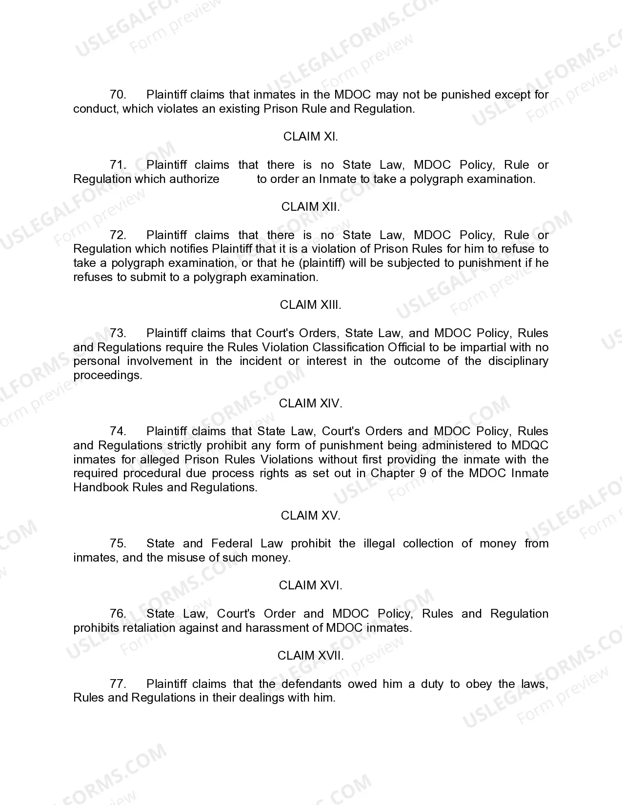 Preview A02 Amended Civil Rights Complaint