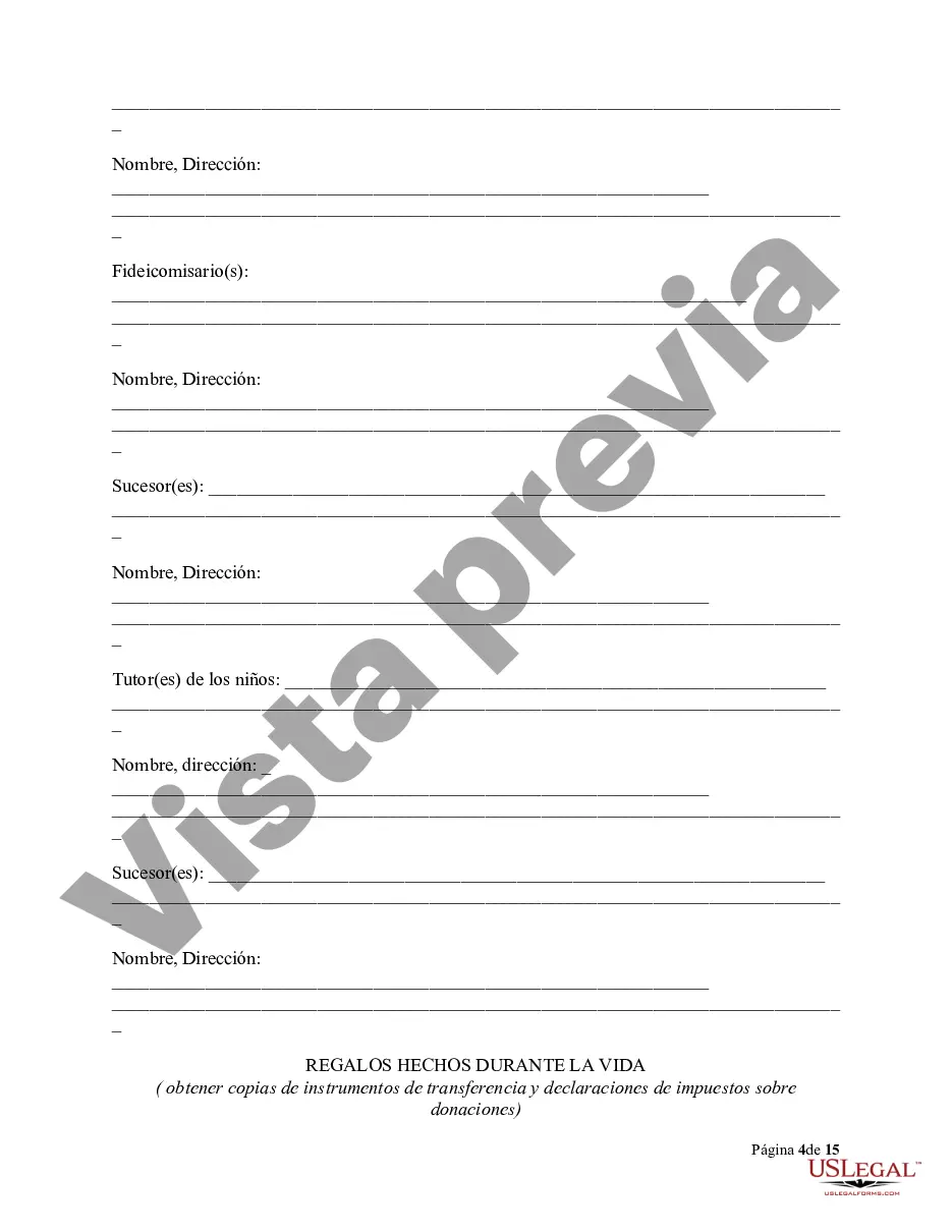 Preview Cuestionario de planificación patrimonial