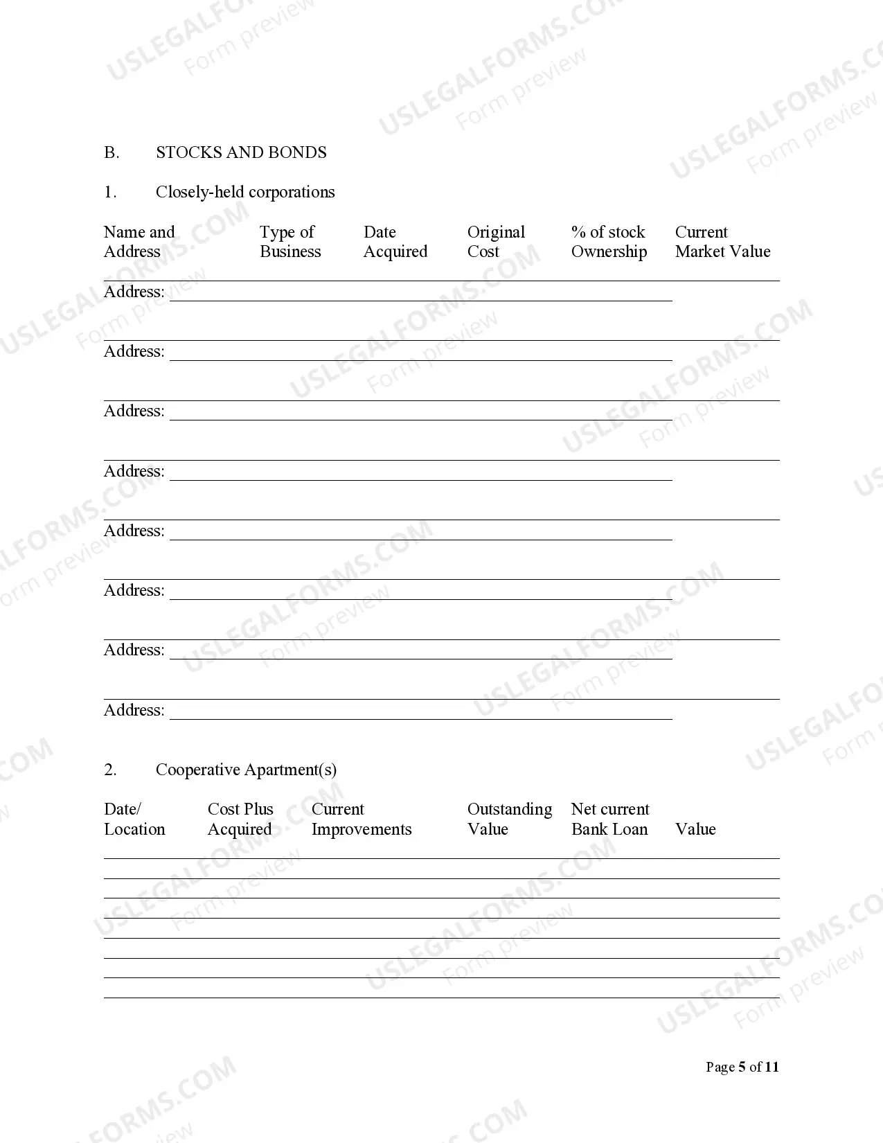 Preview Estate Planning Questionnaire