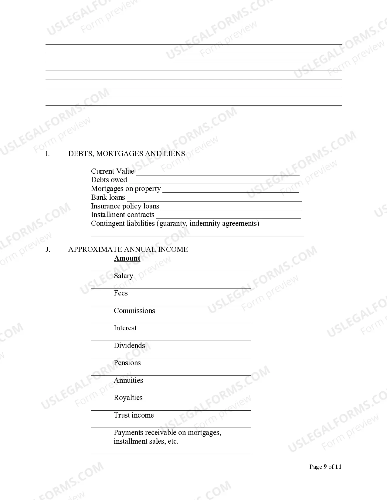 Preview Estate Planning Questionnaire