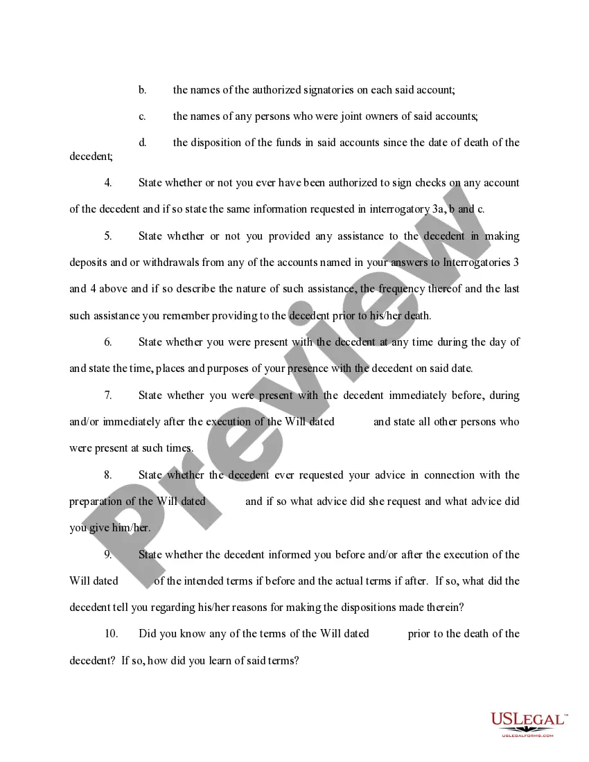 Preview Interrogatories