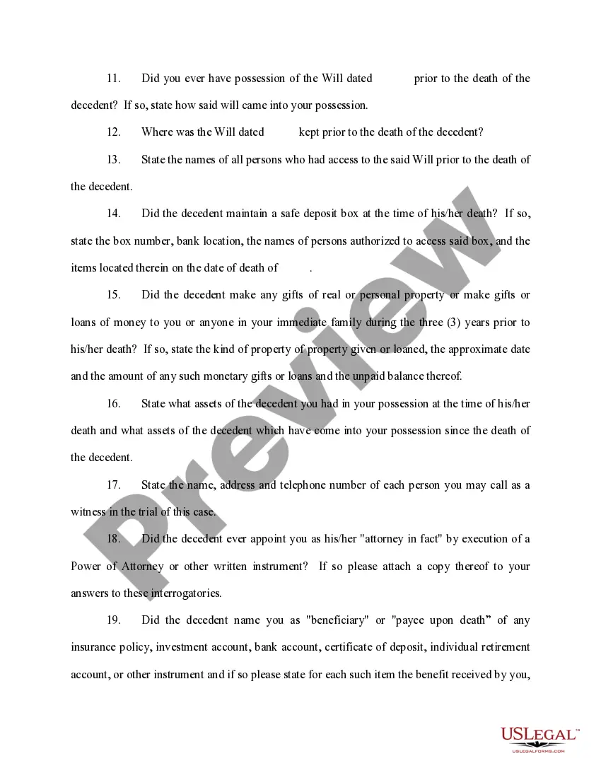 Preview Interrogatories