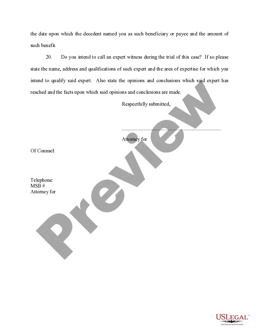 Preview Interrogatories