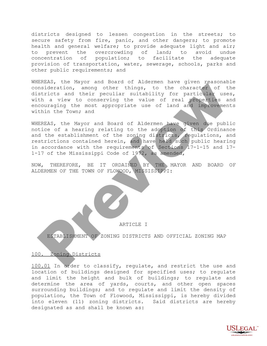 page 4 Ordinance Establishing Comprehensive Zoning Regulations preview