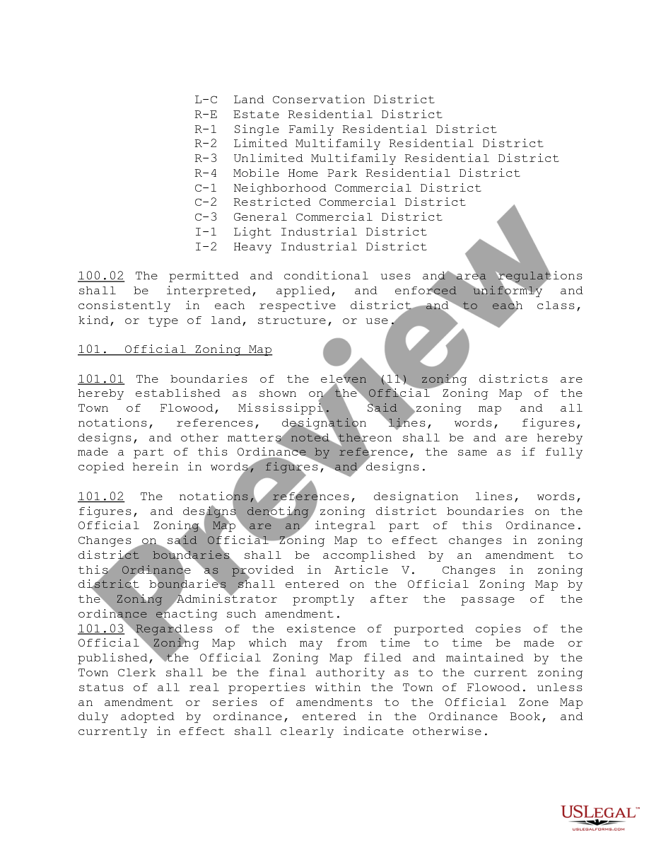 page 5 Ordinance Establishing Comprehensive Zoning Regulations preview