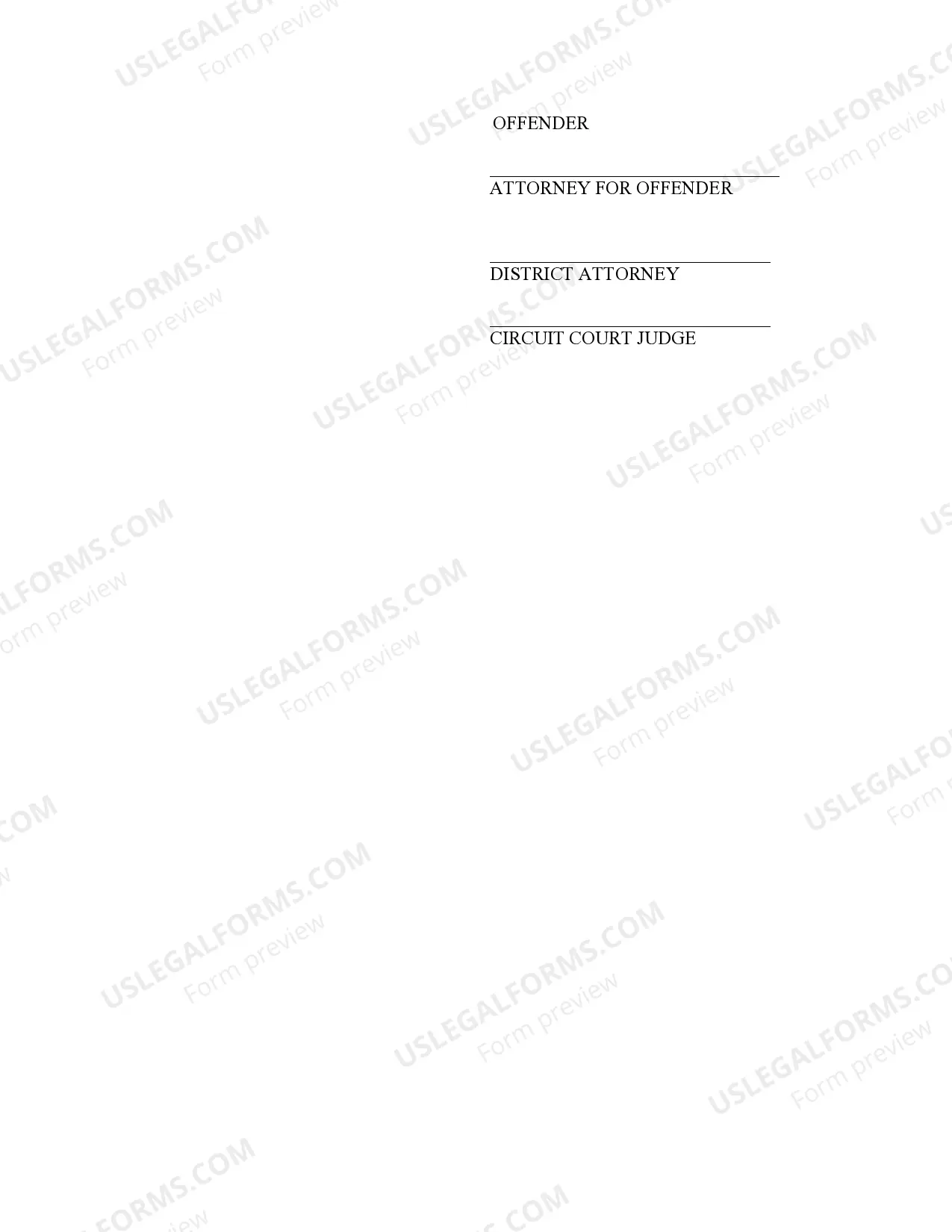 Preview Pretrial Intervention Agreement