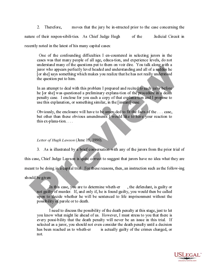 Preview Motion for Process Instructions